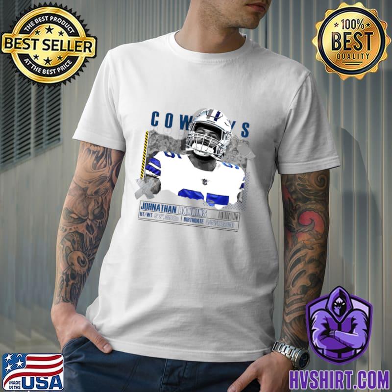 Johnathan Hankins Dallas Cowboys Men's Gray Name & Number Logo T-shirt 