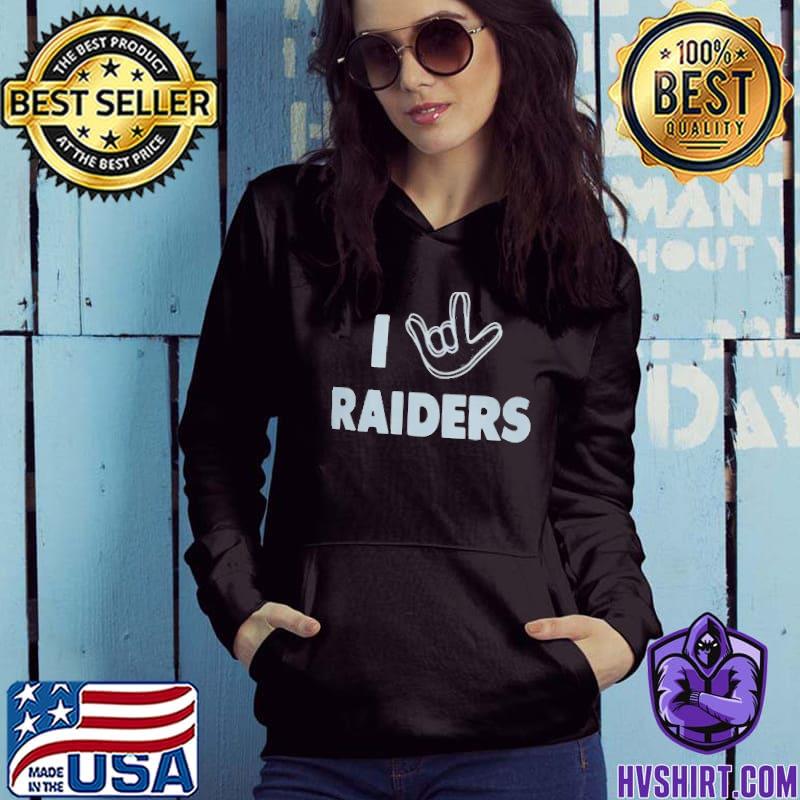 Official Las vegas raiders the NFL asl collection by love sign tri