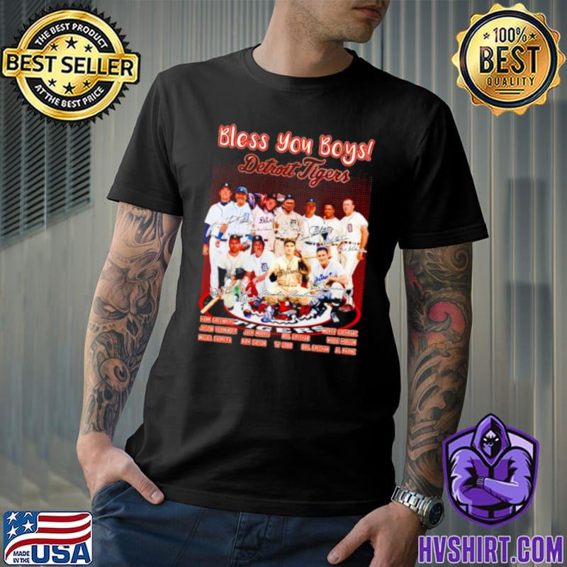 Legend Bless You Boys Detroit Tigers Signatures shirt, hoodie