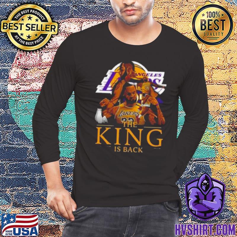 Los Angeles Lakers Lebron James The King Is Back shirt, hoodie, sweater,  long sleeve and tank top