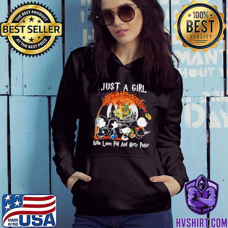 Peanuts Characters Just A Girl Who Loves Fall And Chicago Cubs Shirt,  hoodie, sweater, long sleeve and tank top