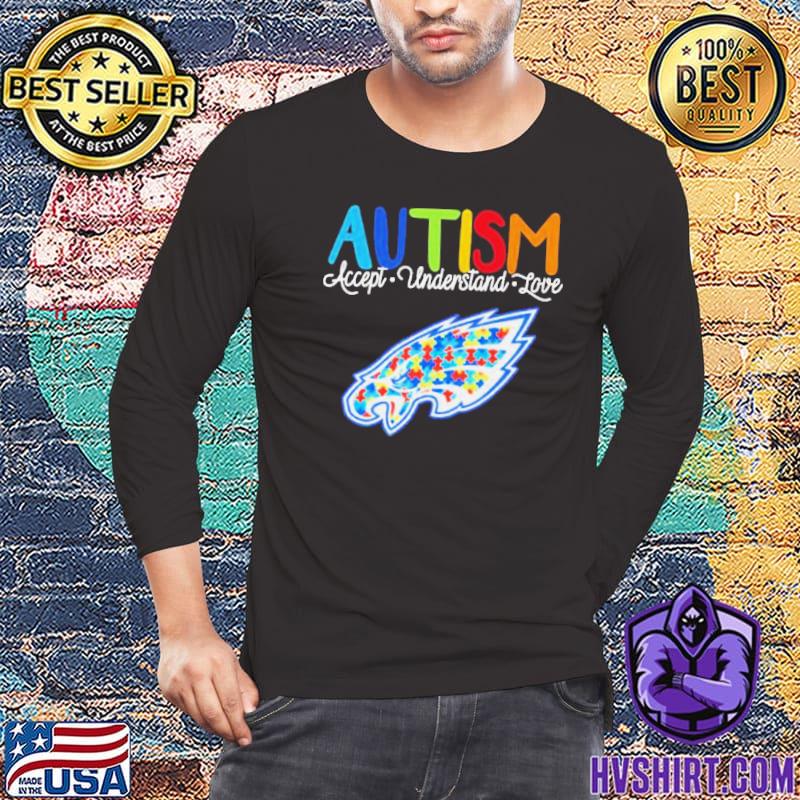 Official Philadelphia Eagles Autism awareness accept understand love shirt,  hoodie, sweater, long sleeve and tank top