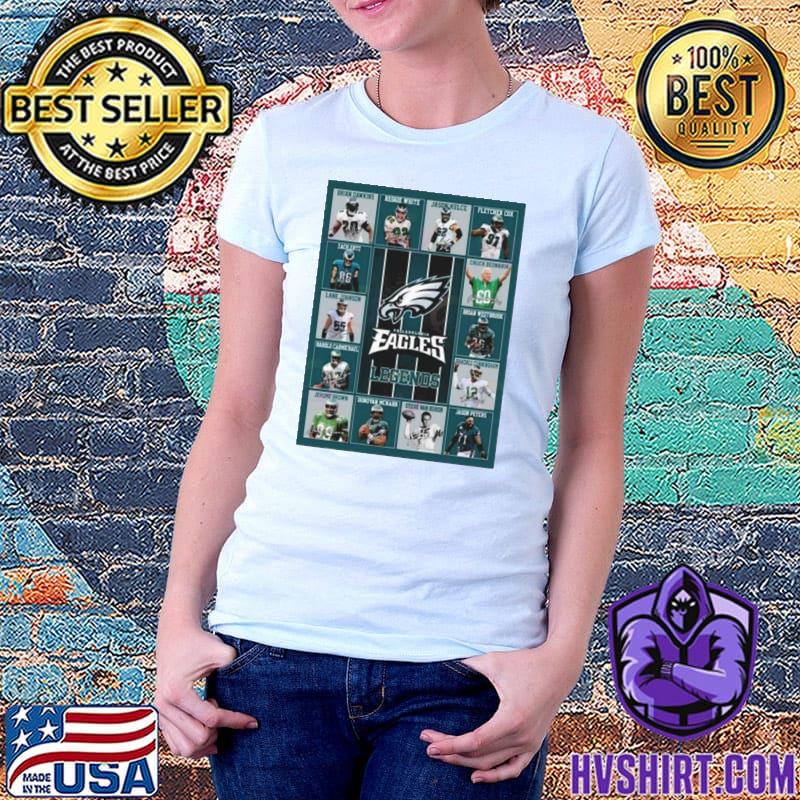 Philadelphia Eagles Legends Players Signatures 2023 T-shirt,Sweater,  Hoodie, And Long Sleeved, Ladies, Tank Top