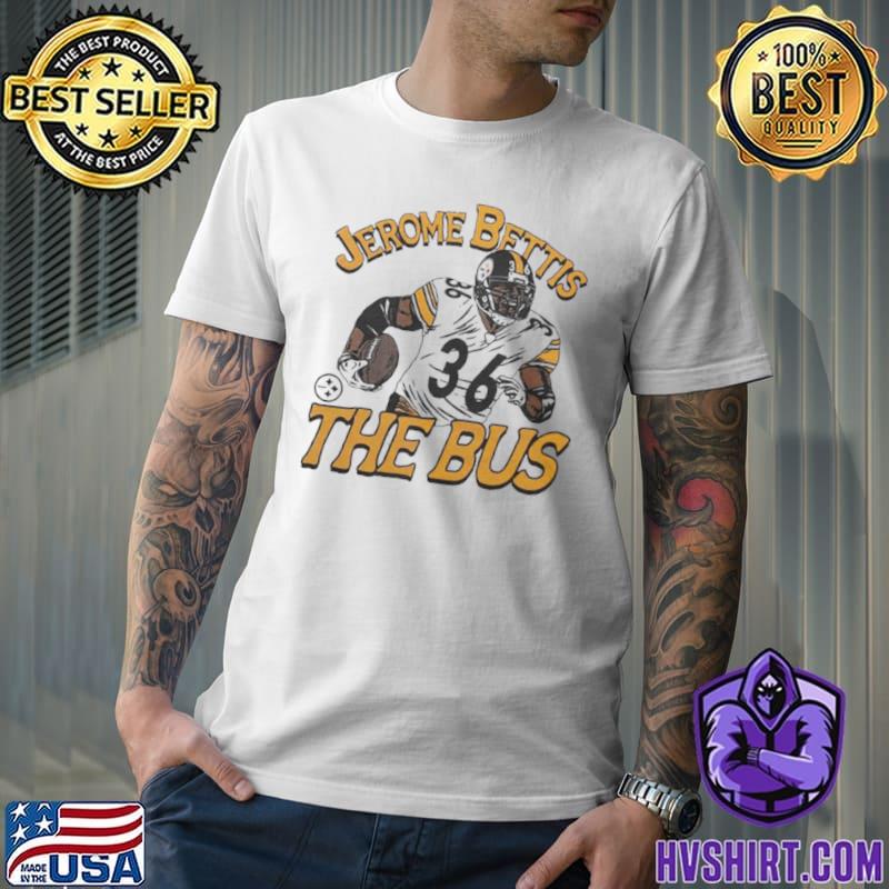 Jerome Bettis The Bus Steelers Quality Shirt S-3XL