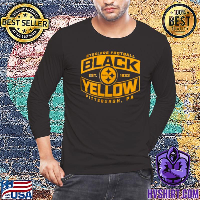 Pittsburgh Steelers Men'S Black & Yellow Bars Shirt, hoodie, sweater, long  sleeve and tank top