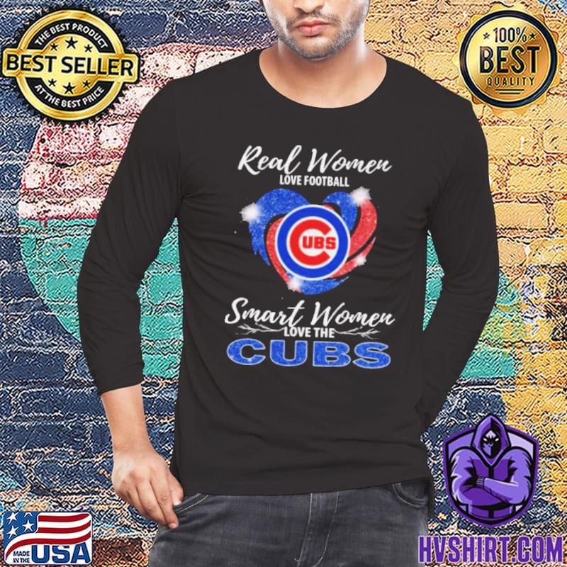 Real Women Love Football Smart Women Love The Chicago Bears Diamond Heart  shirt, hoodie, sweater, long sleeve and tank top