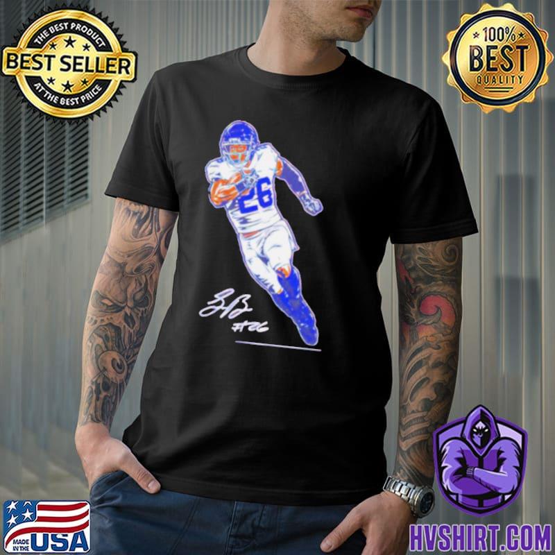 Official Saquon barkley superstar pose signature T-shirt, hoodie, tank top,  sweater and long sleeve t-shirt