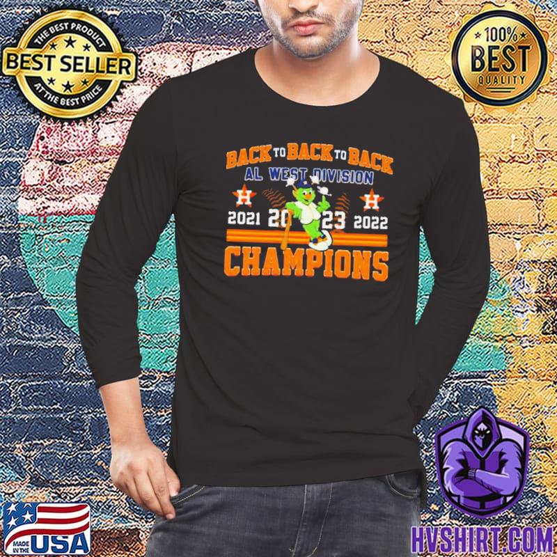 Premium houston Astros Al West Division Champions 2023 mascots T-shirt,  hoodie, sweater, long sleeve and tank top