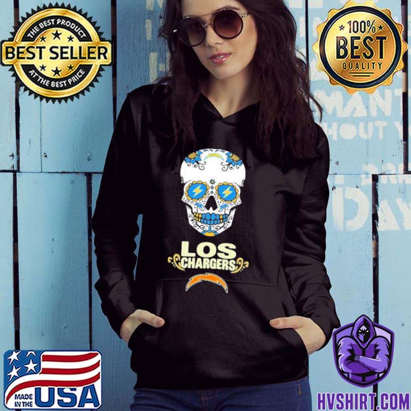 Los Angeles Chargers skull shirt, hoodie, sweater, long sleeve and tank top