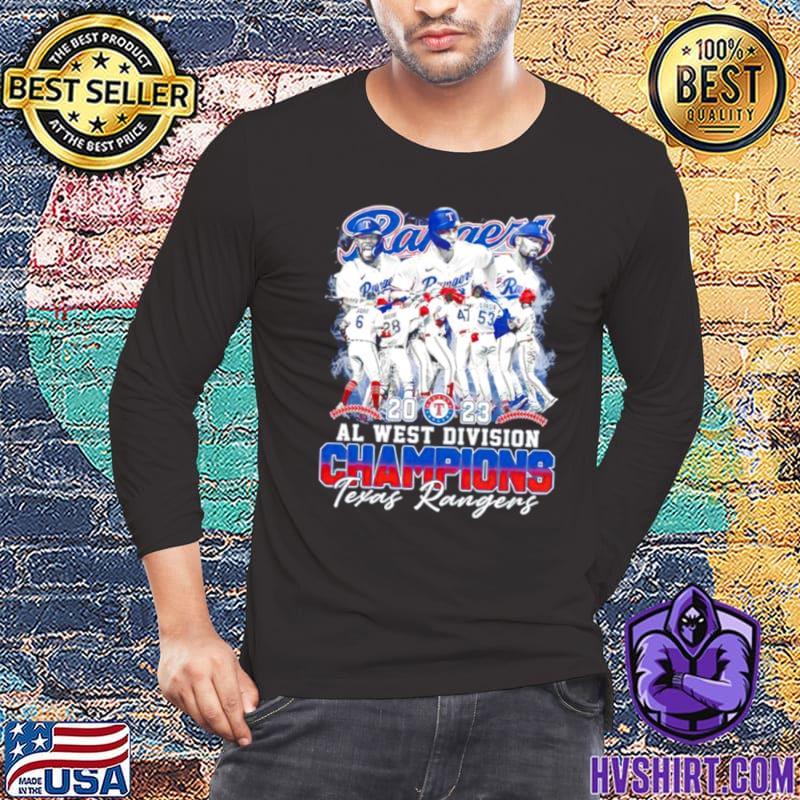 Texas Rangers AL West Division Champions 2023 players shirt, hoodie,  sweater, long sleeve and tank top