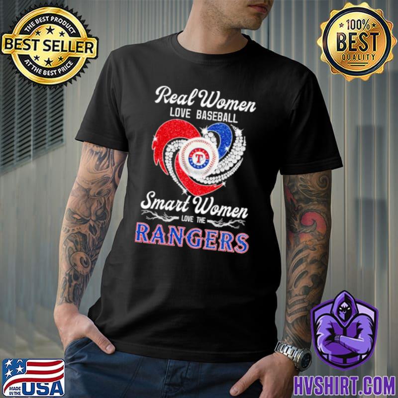 Rangers Heart Shirt Rangers Baseball T-shirt Baseball Lover 
