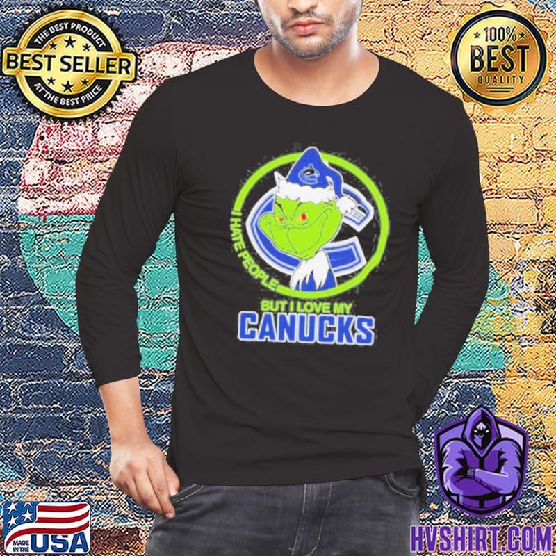 Grinch I Hate People But I Love My Vancouver Canucks T Shirt